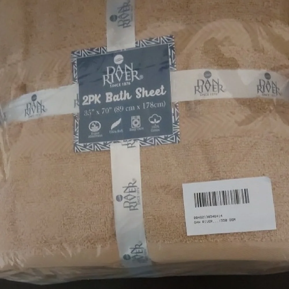Tan Bath Sheet Set-Dan River
